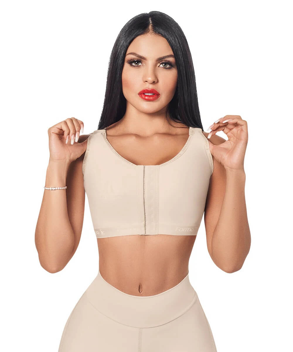 Post op Bra • Wide Straps • Beige ( Ref. C-031 )