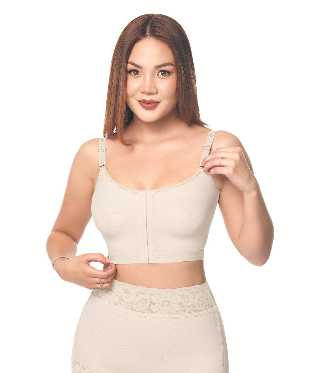 Post op Bra • Straps • Beige ( Ref. C-033 )