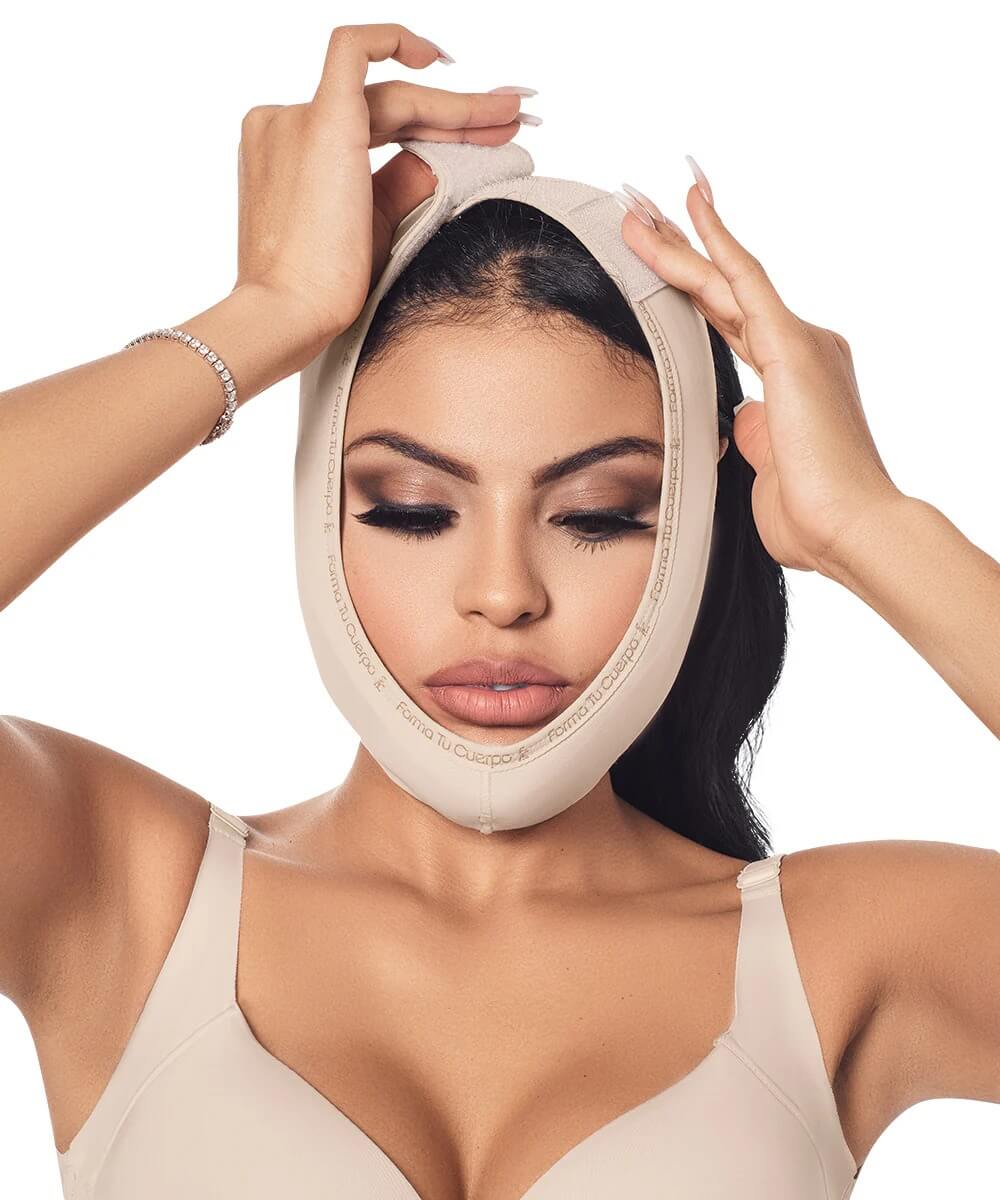 Chin Strap Support Band (with foam) • Beige ( Ref. C-050 )