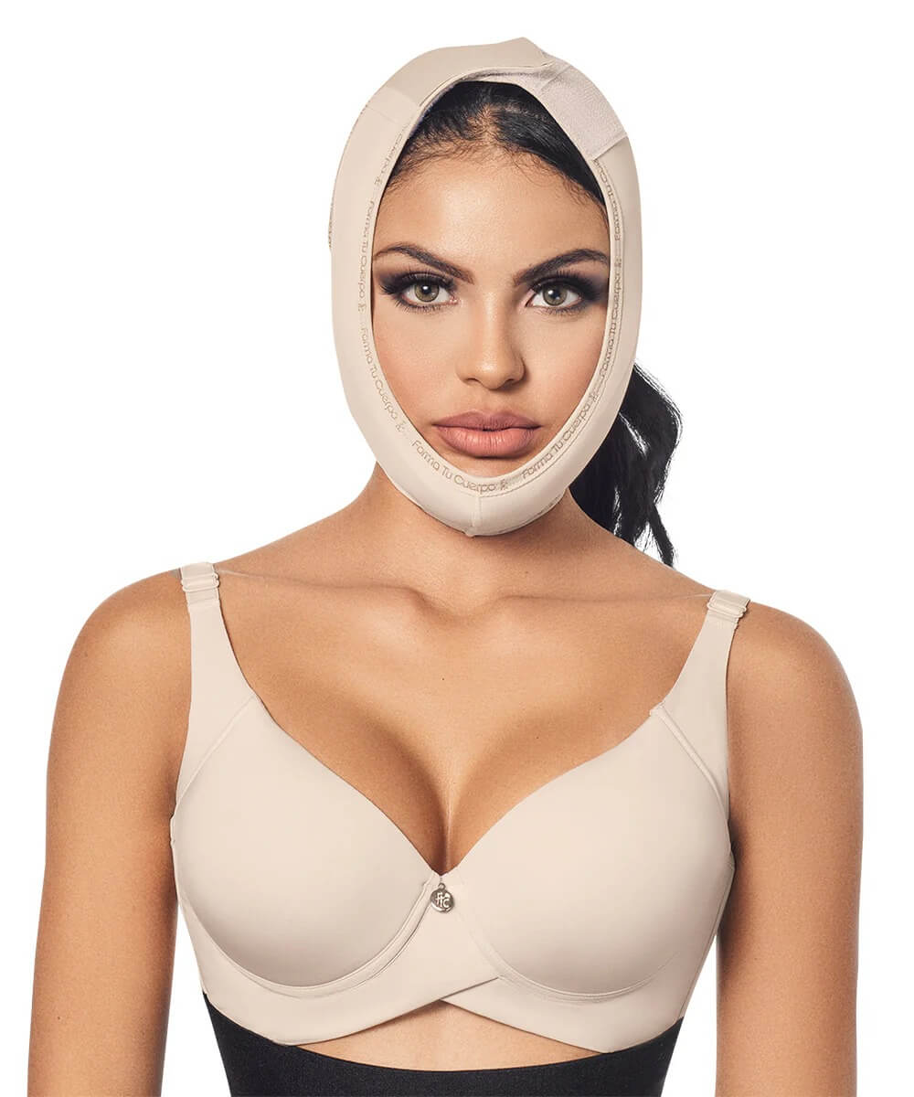 Chin Strap Support Band (with foam) • Beige ( Ref. C-050 )