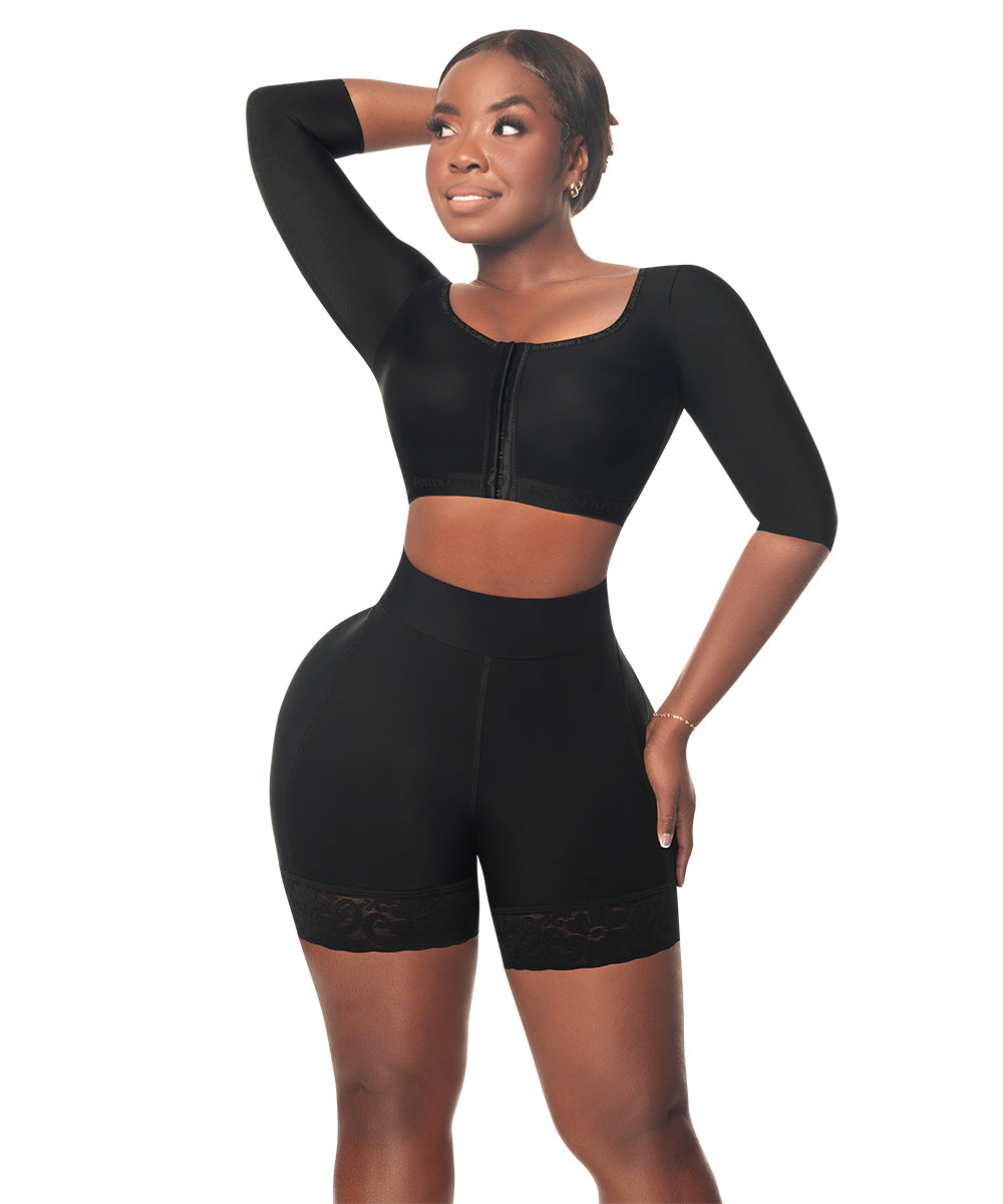 Post op Bra With Sleeves • Black ( Ref. C-080 )