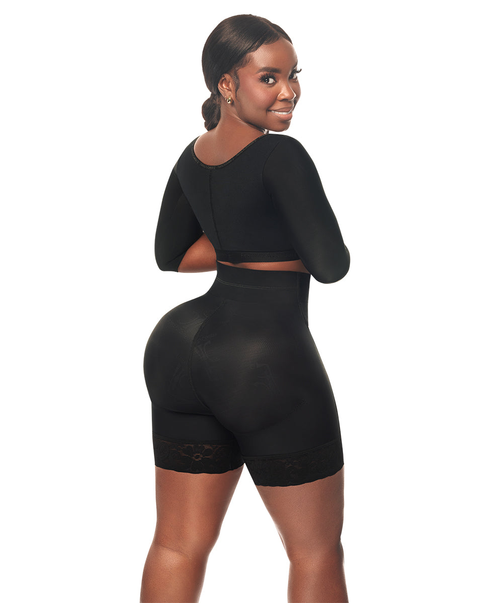 Post op Bra With Sleeves • Black ( Ref. C-080 )