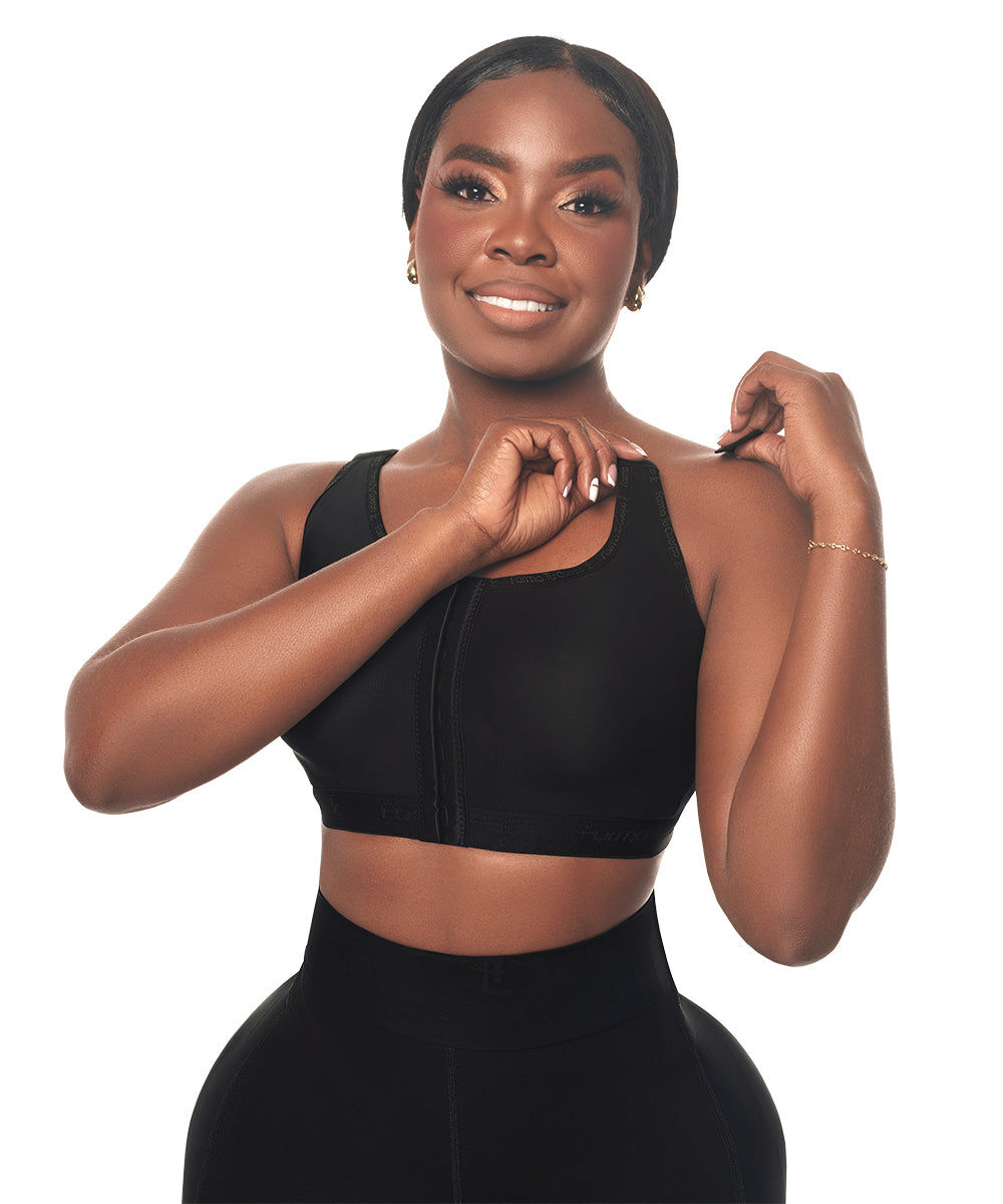Post op Enhance Bra Wide Straps • Black ( Ref. C-082 )