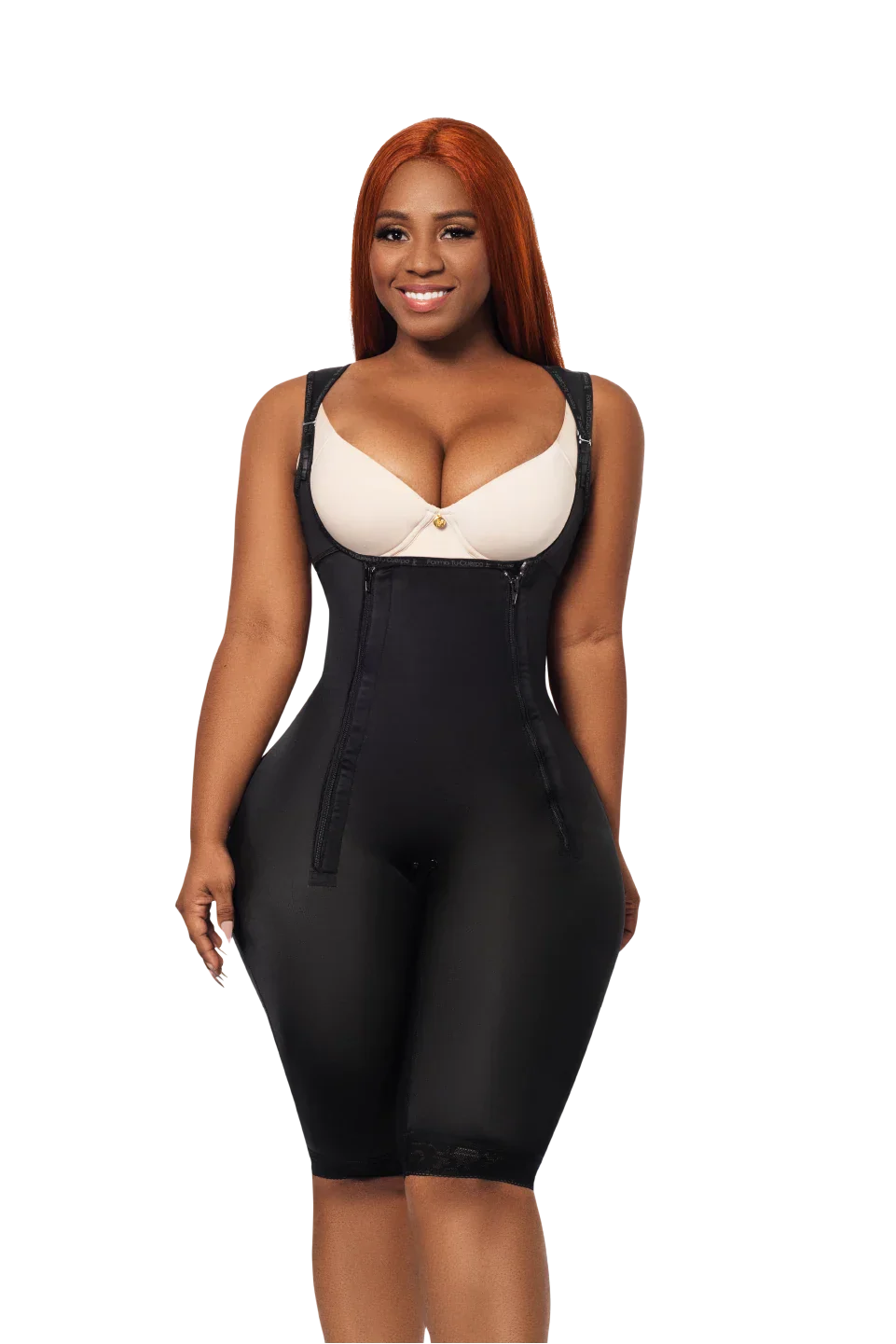 Etapa zero (baja compresión) Faja Rodilla - Doble Cremallera lateral - Sisa / Negra (Ref. Etapa zero-233)