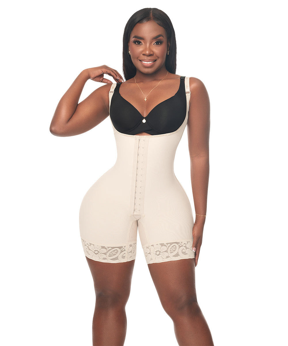 Medium Compression Faja with Snaps Black ( Ref. C-002 )