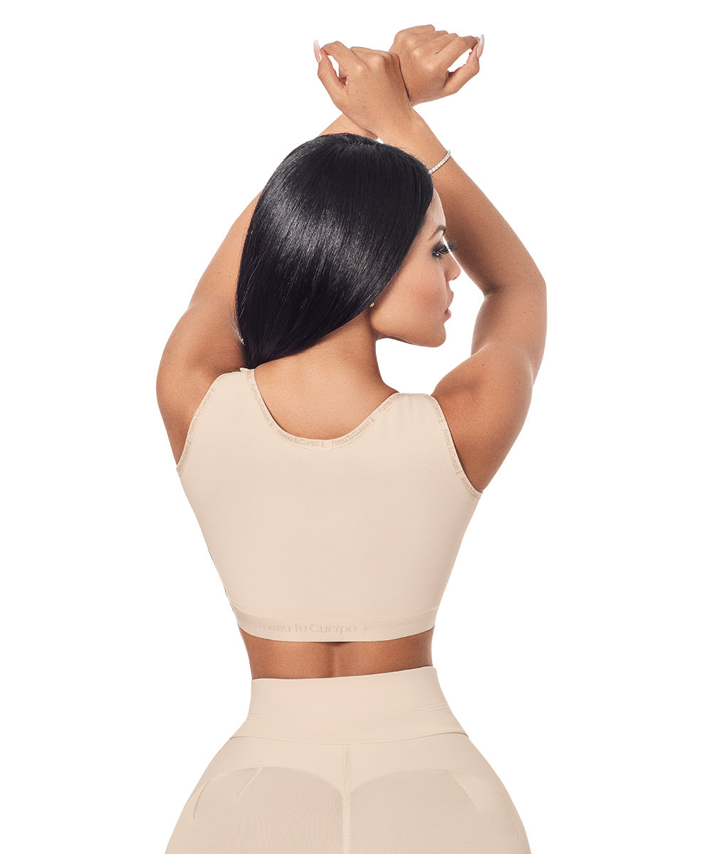 Post op Bra • Wide Straps • Beige  ( Ref. C-031 )