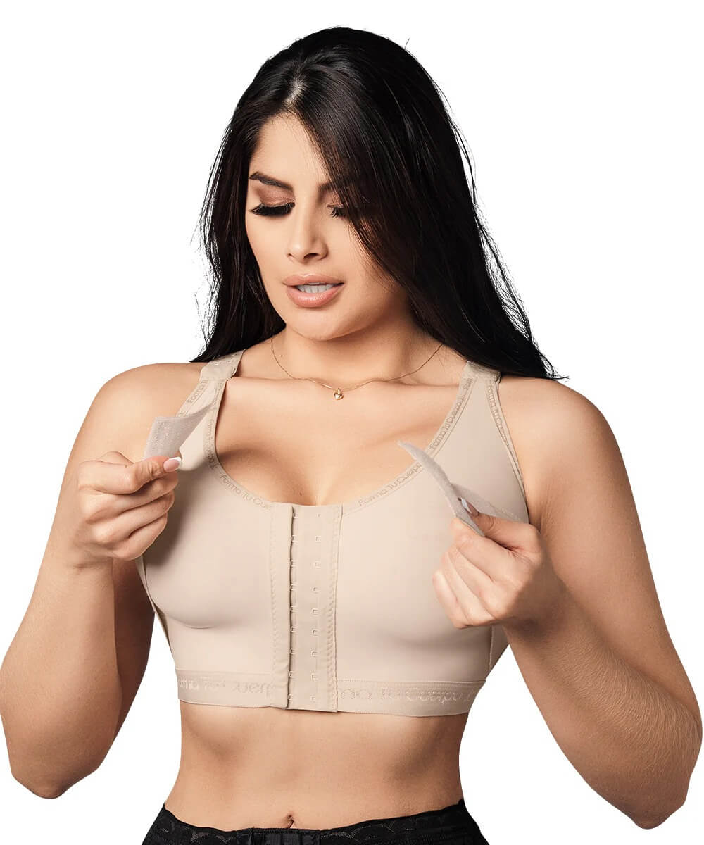 Post op Bra With Bust Band • Beige  ( Ref. C-039 )