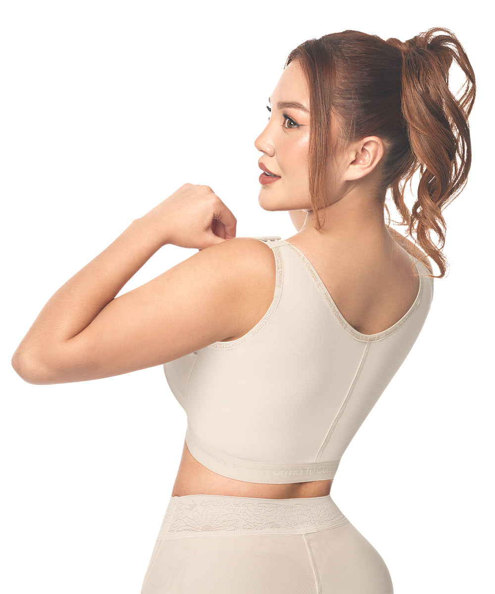 Post op Bra With Bust Band • Beige  ( Ref. C-039 )