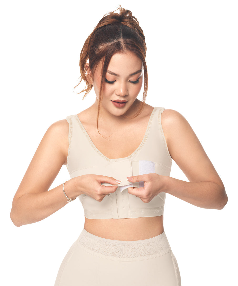 Post op Bra With Bust Band • Beige  ( Ref. C-039 )