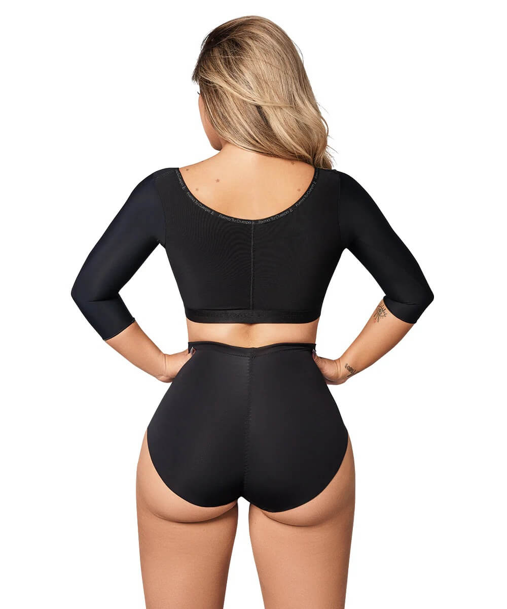 Post op Bra With Sleeves • Black ( Ref. C-080 )