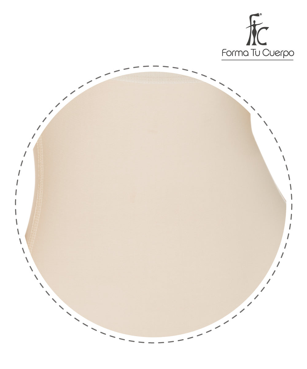 Seamless • Open Bust Strapless Mid Thigh • Beige • Black ( Ref. C-041 / C-043 )
