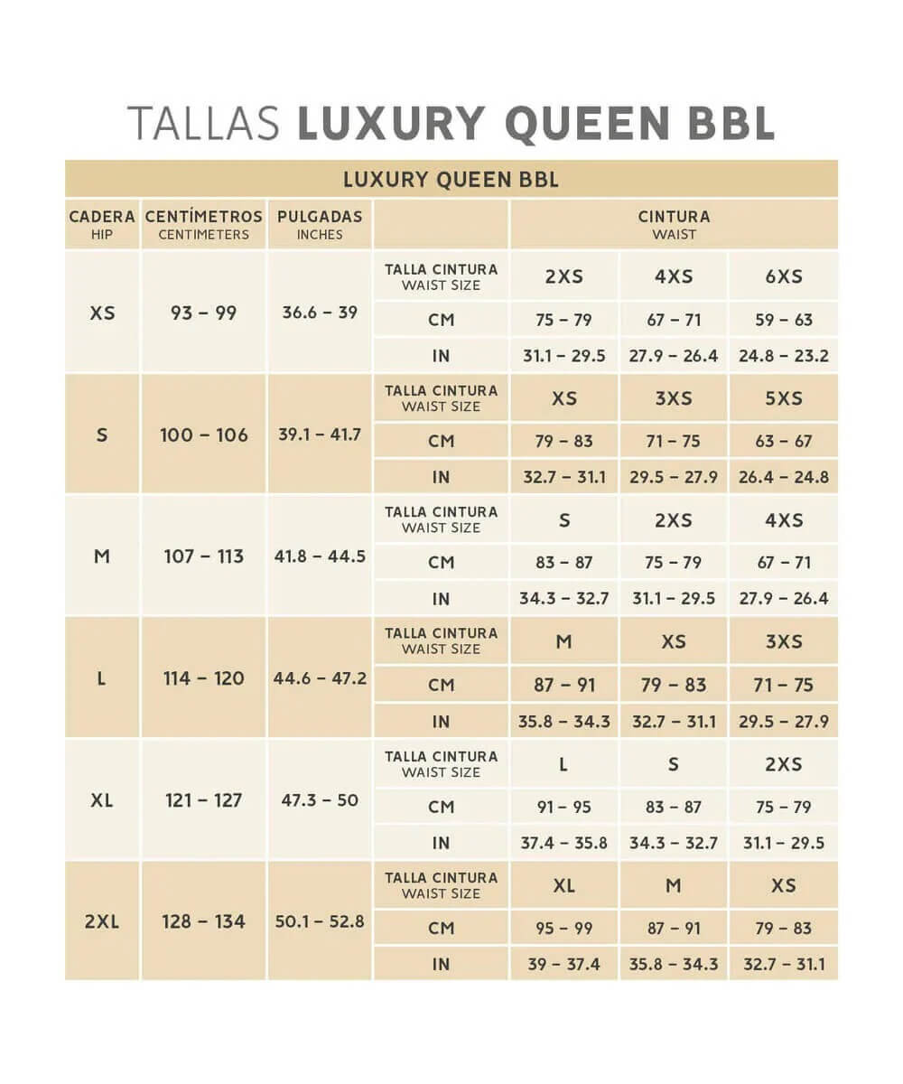 Fajas para caderas anchas - Luxury Queen ( Ref. LUXBBL-013 / LUXBBL-213 )